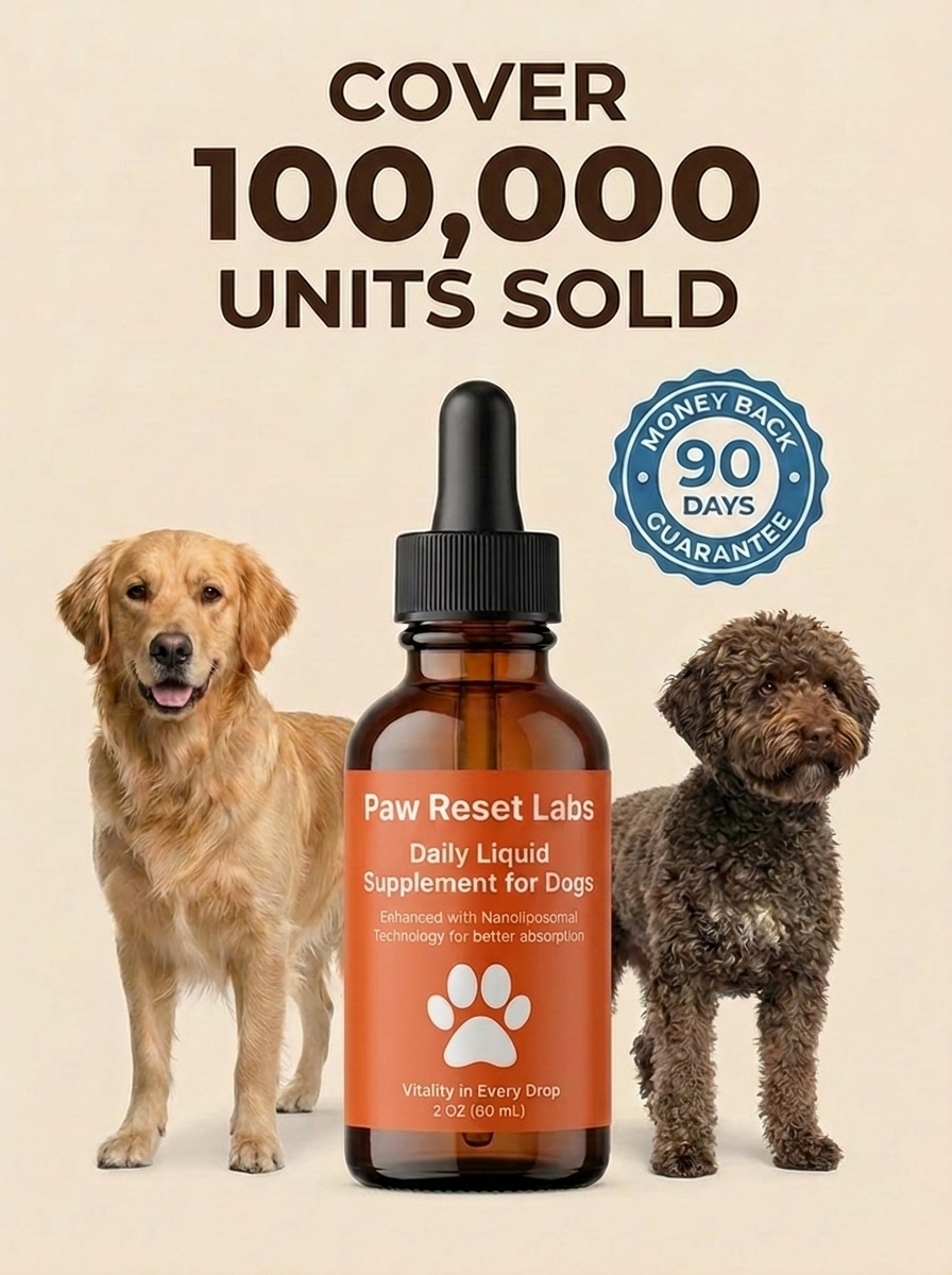 PawReset Labs — Daily Liquid Longevity Drops for Dogs