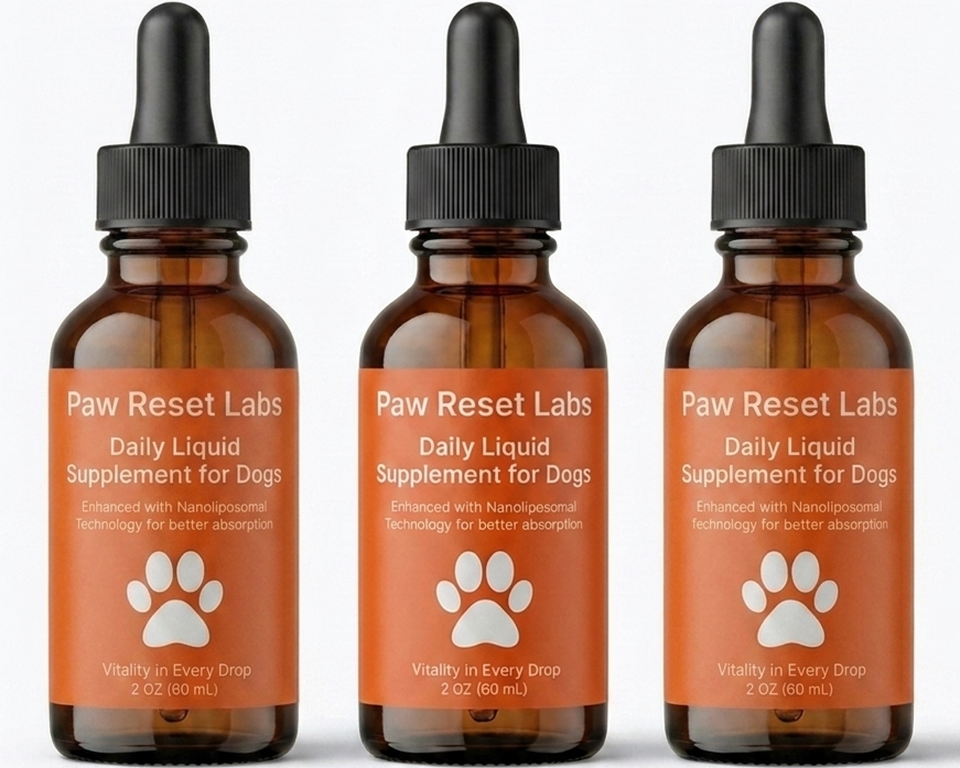 PawReset Labs — Daily Liquid Longevity Drops for Dogs